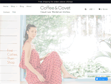 Tablet Screenshot of coffeecovet.com